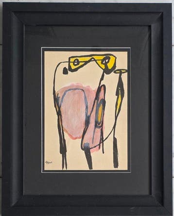 Karel Appel (1921-2006) - Cobra figuren, Antiek en Kunst
