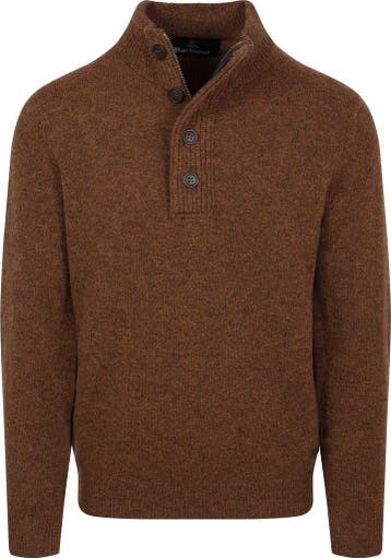 Barbour Mocker Trui Wol Bruin maat Maat 52/54 (L) Heren, Vêtements | Hommes, Pulls & Vestes, Verzenden