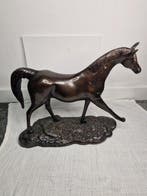 Beeld, Groot Bronzen paard - 27 cm - Brons, Antiek en Kunst