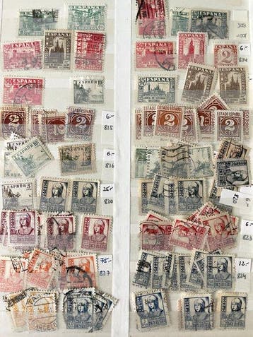 Espagne 1940 - Important stock de timbres de Franco, État