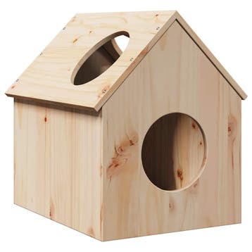 vidaXL Kattenhuis 41x50x50 cm massief grenenhout, Dieren en Toebehoren, Verzenden, Nieuw
