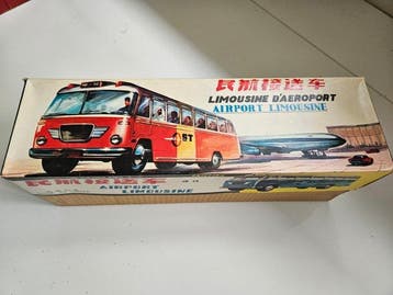 MF - Blikken speelgoed - Airport Limousine MF 910 -, Antiek en Kunst, Antiek | Speelgoed