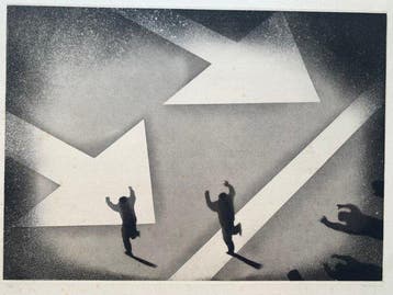 Juan Genoves (1930-2020) - Silencio - Direccion unica