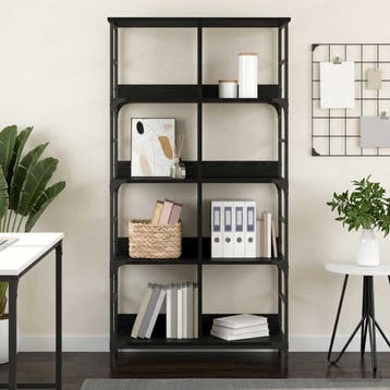vidaXL Boekenplank 4-laags 78,5 x 33 x 153 cm metaal PB, Huis en Inrichting, Verzenden, Nieuw