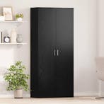 vidaXL Highboard Zwart eiken 80 x 35 x 180 cm Bewerkt hout, Huis en Inrichting, Verzenden, Nieuw