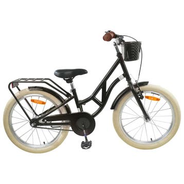 vidaXL Kinderfiets 20 Inch voor 6-11 jaar oud Zwart, Verzenden