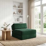 vidaXL Vouwbare Sofa Bed Donkergroen 60 x 70 x 41 cm Stof, Huis en Inrichting, Zetels | Zetels, Verzenden, Nieuw