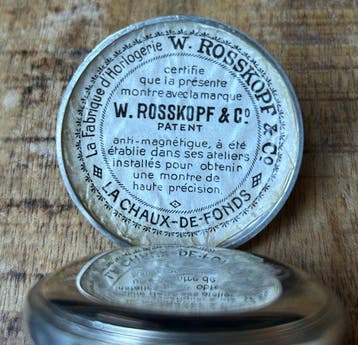 W. Rosskopf & Cie - Anti-Magnetic + certificaat - 1900-1949, Nieuw
