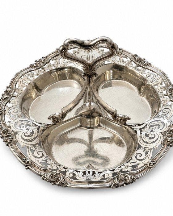 Dienblad - .925 zilver, Antiquités & Art, Antiquités | Argent & Or