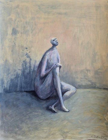 Hubert Duprilot - L’Élan silencieux (2026) acrylique sur