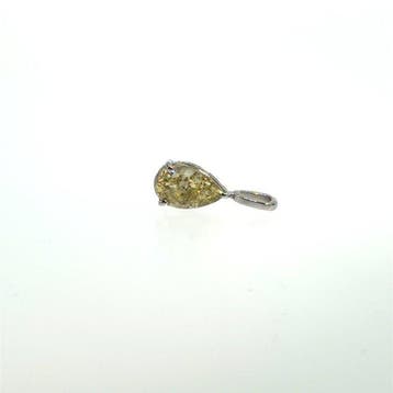 Zonder minimumprijs - Hanger - 14 karaat Witgoud - 1.02ct.