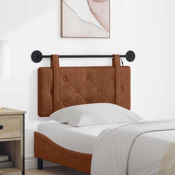 vidaXL Hangend hoofdbord Bruin Antiek PU, Huis en Inrichting, Slaapkamer | Bedden, Verzenden, Nieuw