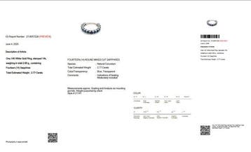 Zonder minimumprijs - Ring - 14 karaat Witgoud - 2.77ct. tw., Nieuw
