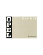 1971 OPEL KADETT INSTRUCTIEBOEKJE NEDERLANDS