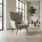 Leren fauteuil Flair - Toledo Perle (lichtgrijs), Huis en Inrichting, Fauteuils, Eigentijds, Modern, Retro, Romantisch, Nieuw