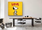 EMIR BERCUTTE - SNOOPY STREET ART LOVE 13 - Toile L, Antiek en Kunst
