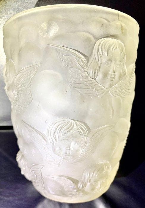 art deco - lalique achool - Vase - Verre, Antiquités & Art, Antiquités | Verre & Cristal