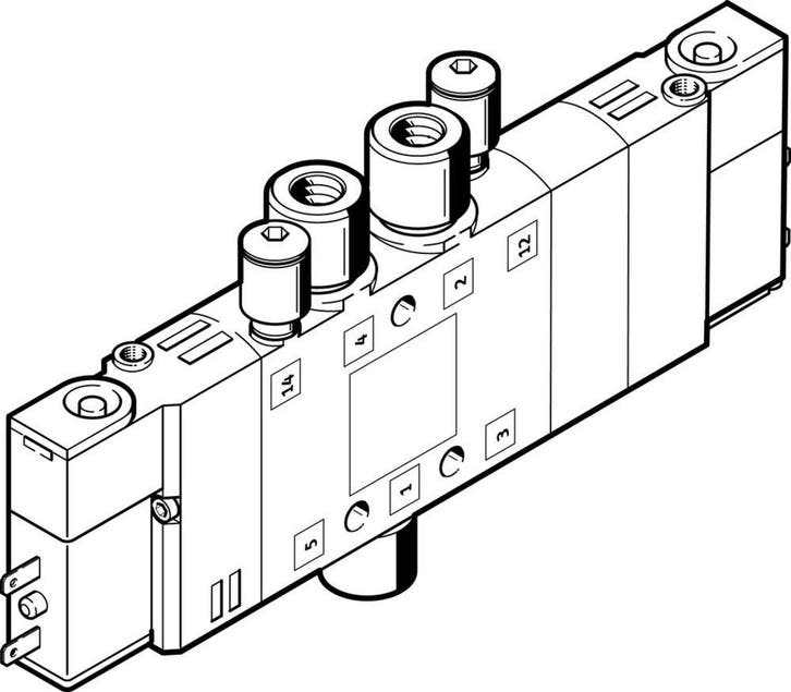 Festo 5/3 Échappement DAir Électrovanne QS-4 180l/min -, Bricolage & Construction, Outillage | Autres Machines, Envoi