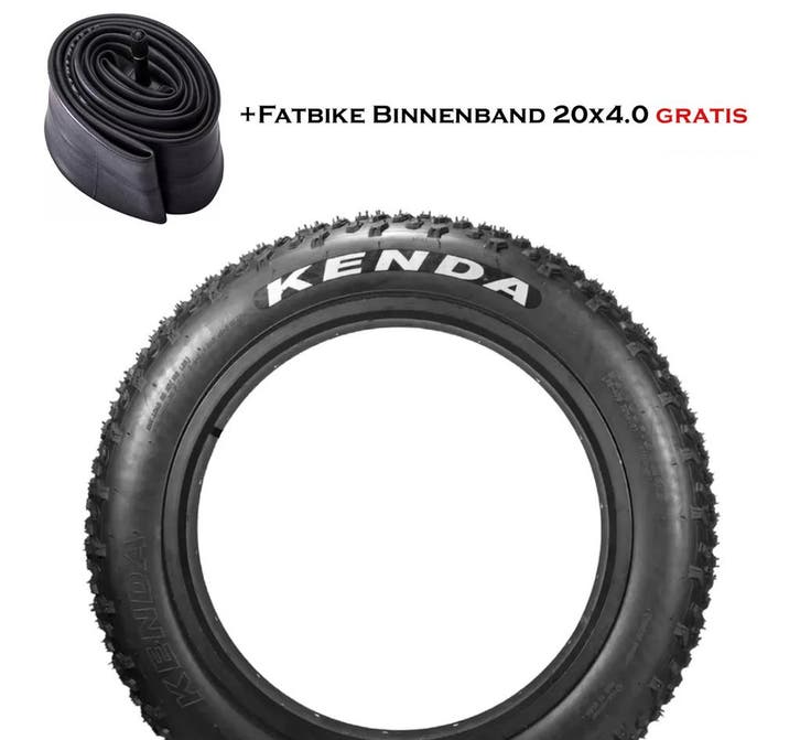 Kenda Fatbike Buitenband 20 X 4.0 – Extra Grip & Duurzaam –, Fietsen en Brommers, Fietsaccessoires | Overige Fietsaccessoires