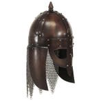 Vikinghelm staal 45cm | Retour deal | Sla je slag, Verzenden, Zo goed als nieuw, Toneelattributen of Onderdelen