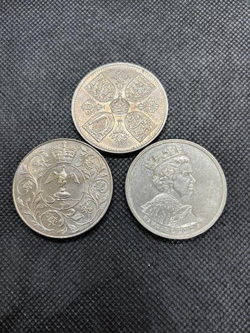 Verenigd Koninkrijk. Elizabeth II. Crown 1953-1977-2002