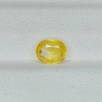 Zonder minimumprijs Geel Saffier - 1.23 ct - International, Handtassen en Accessoires, Nieuw