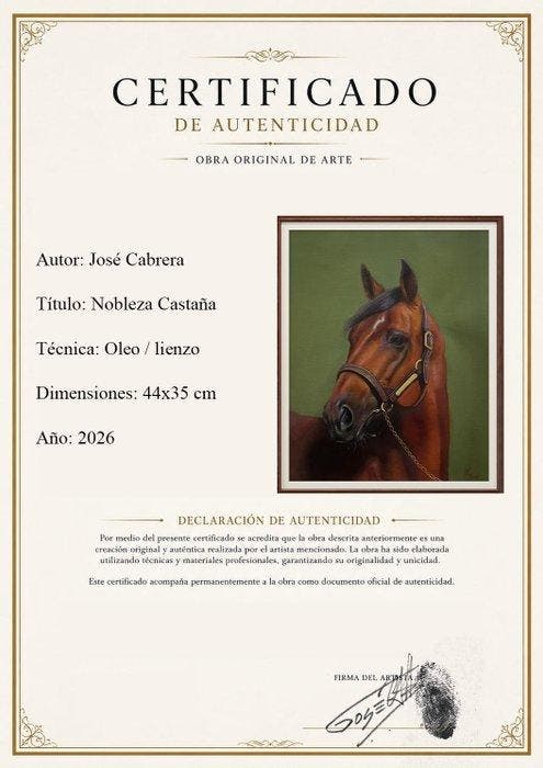 José Cabrera - Nobleza Castaña, Antiek en Kunst, Kunst | Schilderijen | Modern