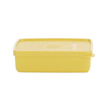 Tupperware Broodtrommel Vierkant Geel, Huis en Inrichting, Keuken | Tupperware, Verzenden, Nieuw