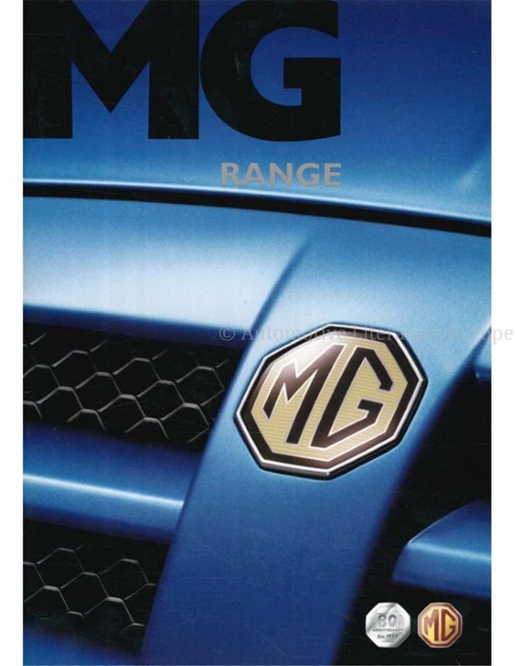 2004 MG PROGRAMMA BROCHURE ENGELS, Livres, Autos | Brochures & Magazines