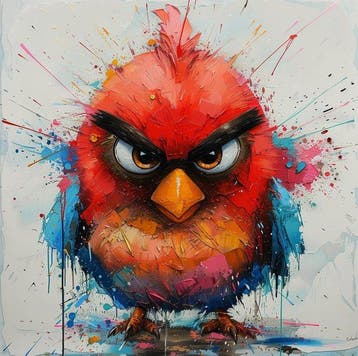 CREATIVE_HUB - Lot of 4 Angry (really Angry) Birds