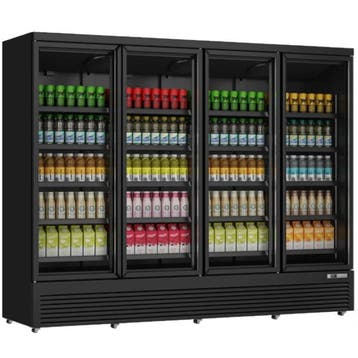 Drankenkoeling | 2025L | Zwart | 0°C/+10°C | Geforceerd |, Verzenden