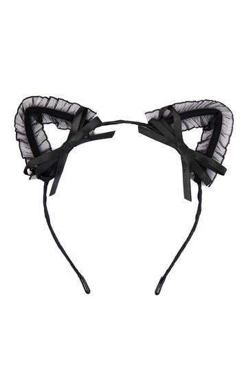 KIMU® Haarband Kat Strikjes Zwart Kattenoortjes Diadeem Hall, Kleding | Dames, Ophalen of Verzenden, Nieuw