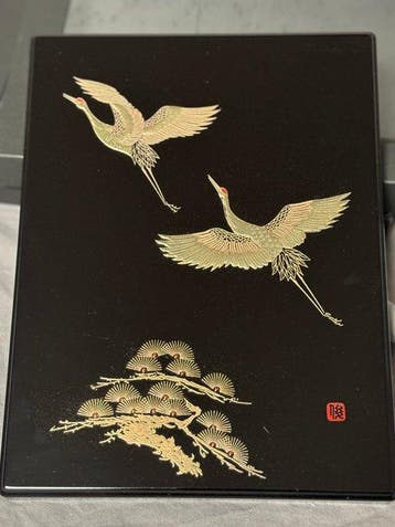 japanese Lacquerware - Doos - Gelakte documentenkist