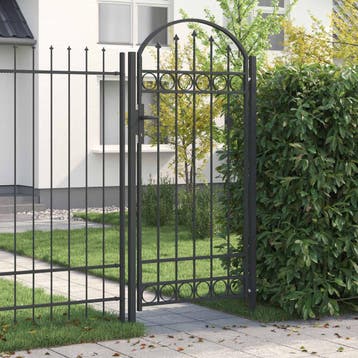 vidaXL Hekpoort ASSEN 100 x 195 cm Gepoedercoat staal, Tuin en Terras, Verzenden, Nieuw