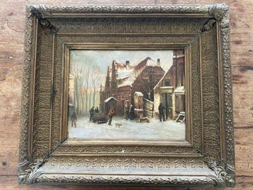 Hollandse School (XIX) - Winters landschap
