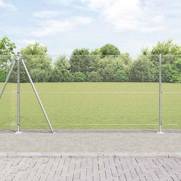 vidaXL Gelast Draadhek met Betonnen Basis 50 x 1,2 m, Tuin en Terras, Verzenden, Nieuw