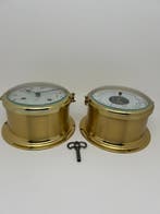 Scheepsklok en barometer set - Schatz - Koper - 1970-1980 -