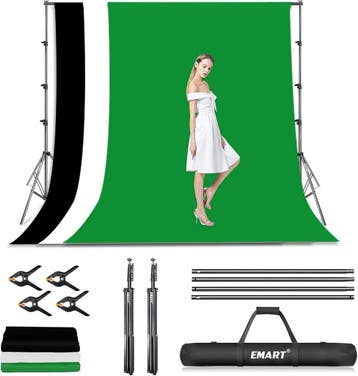 EMART Fotostudio set 2.6x3m | Tweede kansje | OP = OP, Audio, Tv en Foto, Fotografie | Fotostudio en Toebehoren, Verzenden, Nieuw