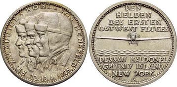 Ar-medaille 1928 Luftfahrt en Raumfahrt, Verzenden