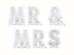 Veiling - Ginger Ray - Ballonstandaard Mr & Mrs - Wit - Per, Hobby en Vrije tijd, Nieuw