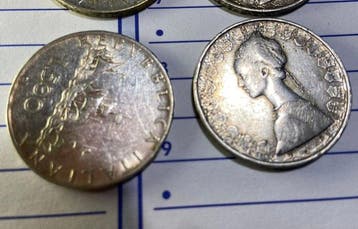 Italië, Republiek 500 Lire argento (10 monete) (Zonder