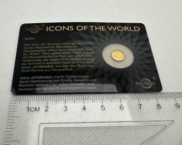 Rwanda. 10 Amafranga 2015 Icons of the World - Kiwi, 1/200
