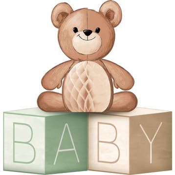 Tafeldecoratie Teddy Beer Baby 30,5cm, Verzenden
