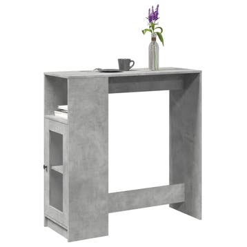 vidaXL Bartafel met rekken 101x40x103,5 cm bewerkt hout, Verzenden, Nieuw