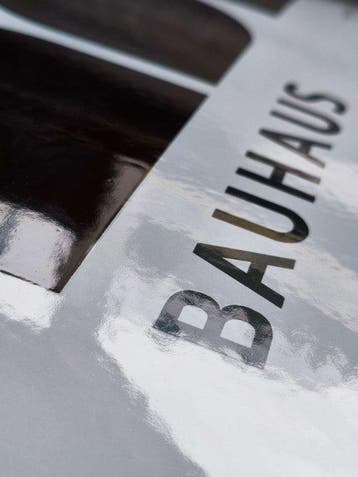 Bauhaus - enamel sign BAUHAUS Classic shapes Emailschild