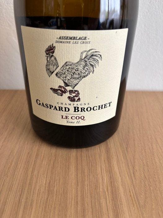 2023 Gaspard Brochet, Le Coq Tome II - Champagne Extra Brut,, Collections, Vins
