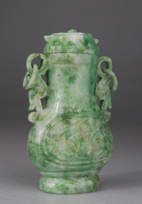 Vaas gesculpte Chinees - Taotie archaïsch - Ketting -, Antiquités & Art, Antiquités | Autres Antiquités