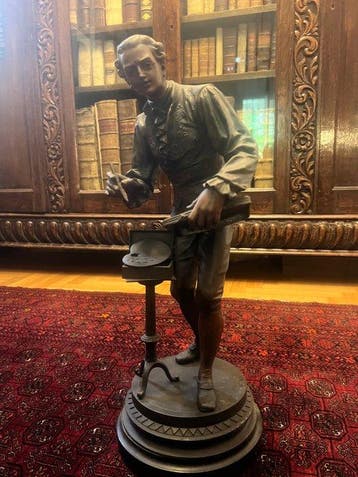 After Mathurin Moreau (1822 - 1912) - sculptuur, The Artist