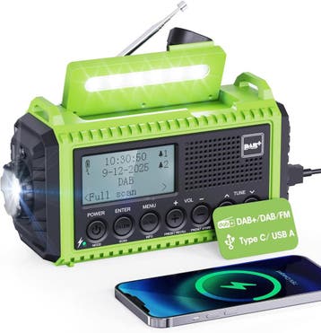 Radio durgence solaire DAB+ - Retour controle - 33% de r..., Verzenden