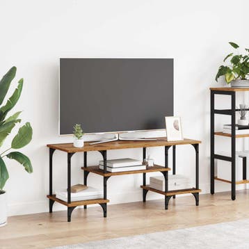 vidaXL TV Kast Oud Hout 102 x 35 x 45,5 cm Geengineerd Hout, Verzenden, Nieuw